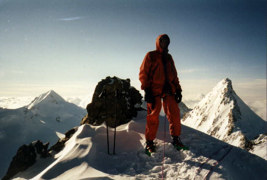 Blick auf Mnch (links) und Fiescherhorn (rechts)